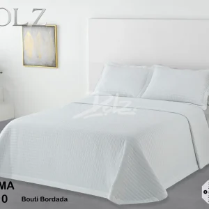 Colcha Bouti blanca Bordada modelo Palma de DOLZ