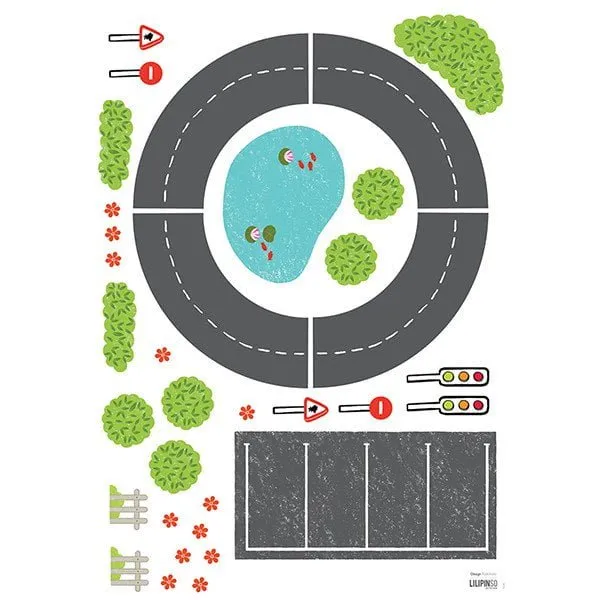 Pegatinas pared infantil Carretera - Imagen 2