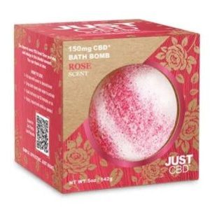 JUST CBD BATH BOMB ROSE 150mg (150GR)